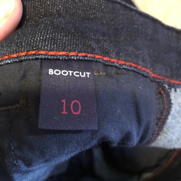 Vintage Tommy Hilfiger Boot Cut Dark Wash Pocket Flap bootcut flare  Jeans - Picture 5 of 7